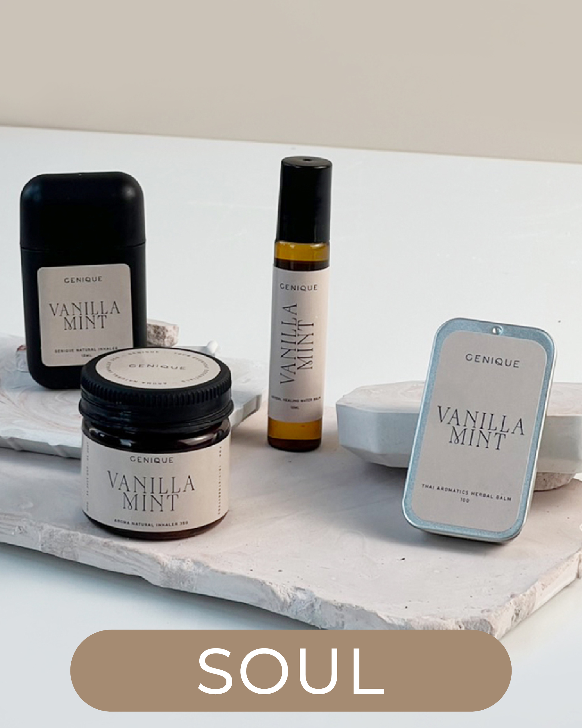 Soul ยาดมสมุนไพร บาล์ม พิมเสนน้ำ 