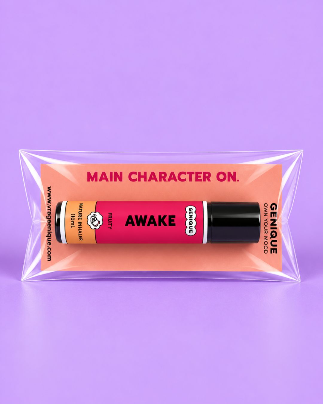 Genique : พิมเสนน้ำ Borneol Mixture Inhalant  กลิ่น AWAKE — Fruity