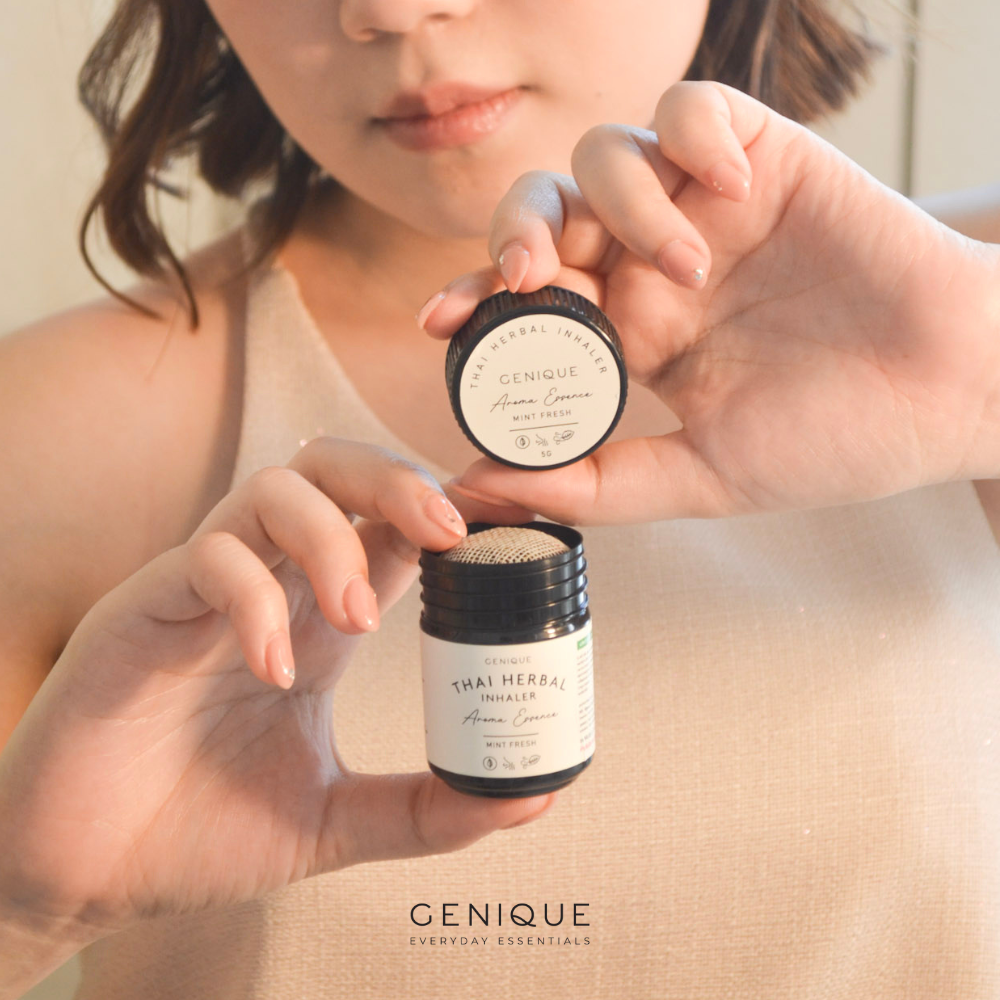 GENIQUE Thai Herbal Inhaler Aroma Essence กลิ่น CLEAN FRESH