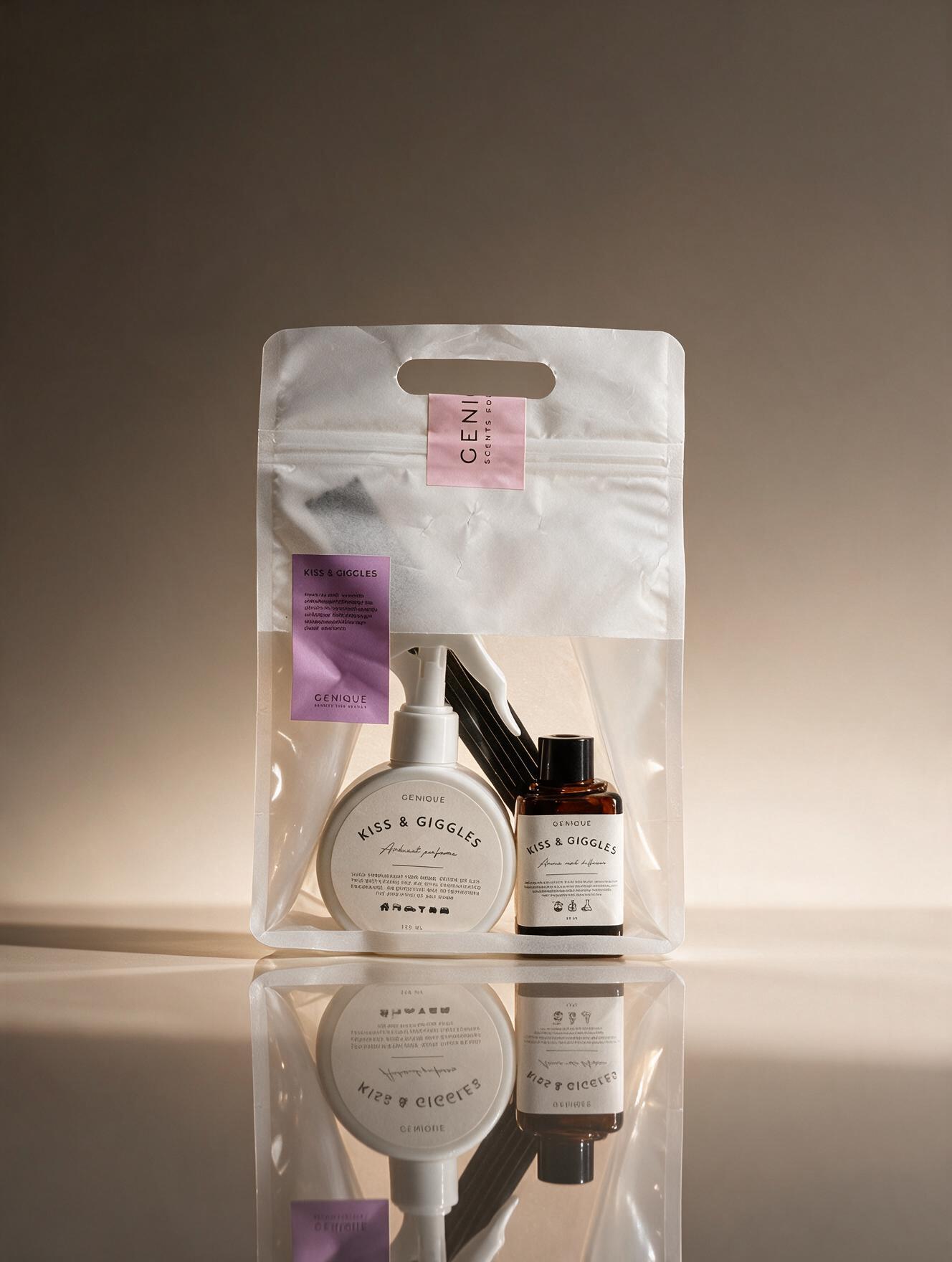 Genique : Duo Set Ambient Perfume and Reed Diffuser | กลิ่น  Kiss and Giggles