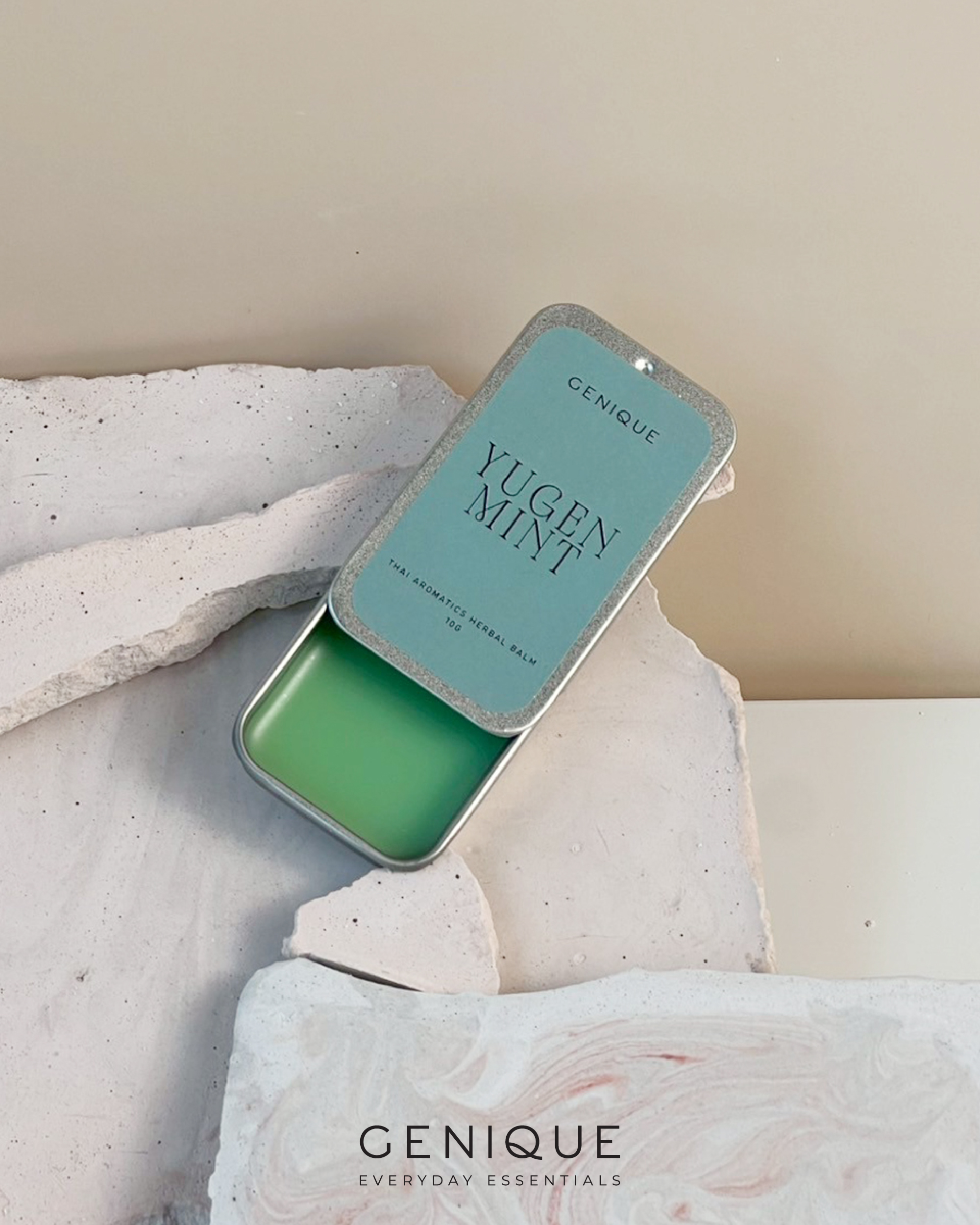 Genique Herbal Balm บาล์มนวดสมุนไพร | Yugen Mint