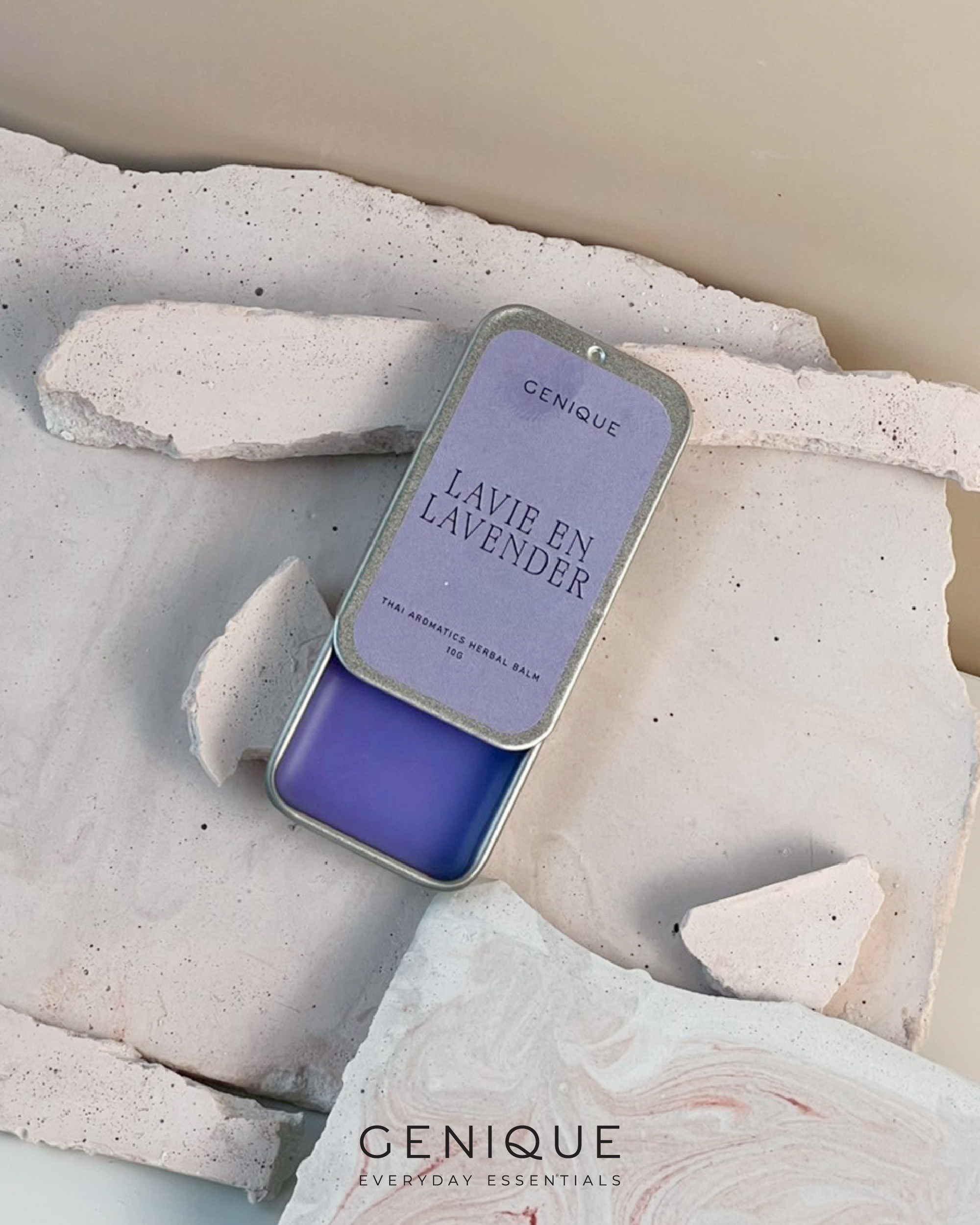 Genique Herbal Balm บาล์มนวดสมุนไพร | Lavie en Lavender