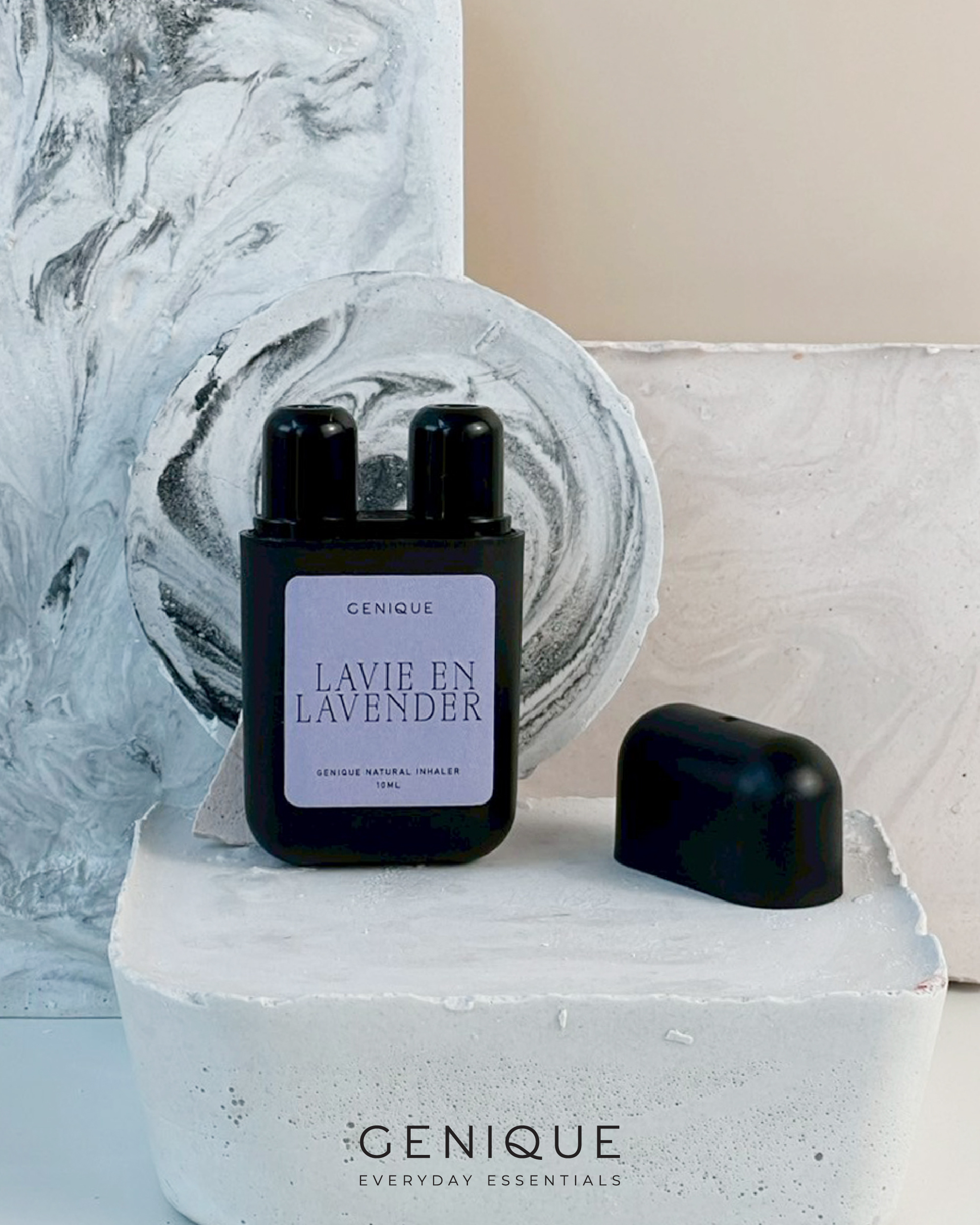 Genique Herbal double Inhaler ยาดมแบบสองรู | Lavie en Lavender