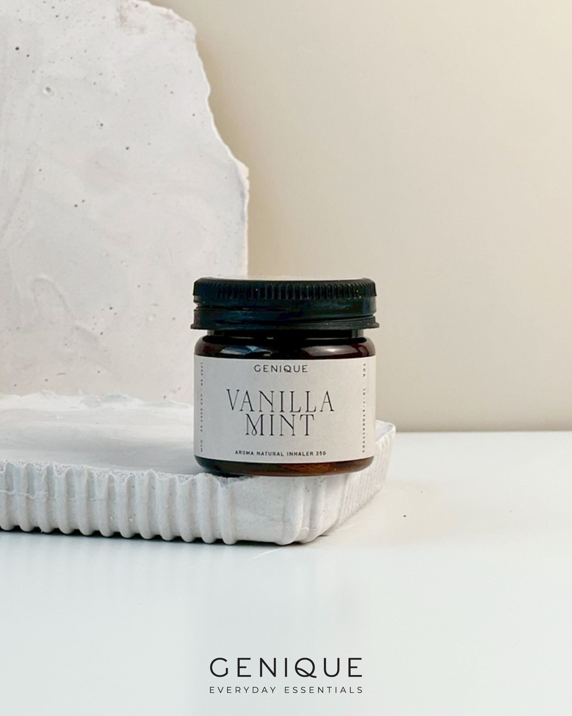 Genique Herbal Inhaler ยาดมสมุนไพร | Vanilla Mint
